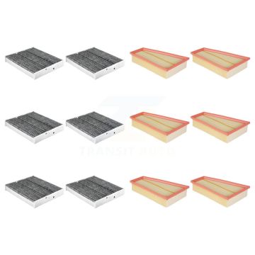 6x Air + 6x Cabin Filter (12 Total) Kit For 2021-2024 Mercedes-Benz GLA250 KFL-102786