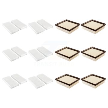 6x Air + 6x Cabin Filter (12 Total) Kit For 1997-2000 Acura EL KFL-102794