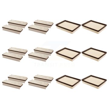 6x Air + 6x Cabin Filter (12 Total) Kit For Pontiac Montana Chevrolet Uplander Buick KFL-102795