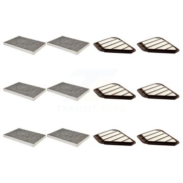 6x Air + 6x Cabin Filter (12 Total) Kit For GMC Acadia Buick Enclave Chevrolet Traverse KFL-102796