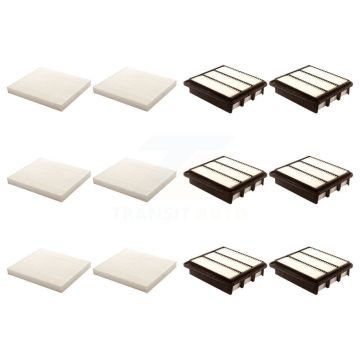 6x Air + 6x Cabin Filter (12 Total) Kit For Hyundai Sonata Azera KFL-102798