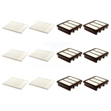 6x Air + 6x Cabin Filter (12 Total) Kit For Hyundai Elantra KFL-102802