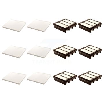 6x Air + 6x Cabin Filter (12 Total) Kit For Kia Forte Koup Forte5 KFL-102805