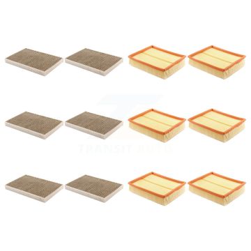 6x Air + 6x Cabin Filter (12 Total) Kit For Audi A6 Quattro Allroad A4 S6 KFL-102810