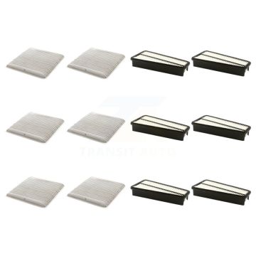 6x Air + 6x Cabin Filter (12 Total) Kit For Toyota 4Runner FJ Cruiser KFL-102816