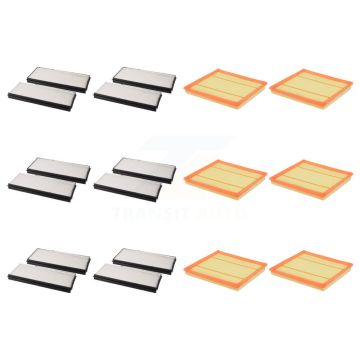 6x Air + 6x Cabin Filter (12 Total) Kit For BMW X5 X3 535i GT KFL-102819