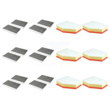 6x Air + 6x Cabin Filter (12 Total) Kit For BMW 640i xDrive Gran Turismo KFL-102826