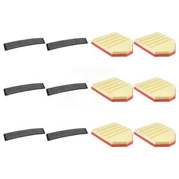 6x Air + 6x Cabin Filter (12 Total) Kit For 2011 BMW X3 3.0L with Naturally Aspirated KFL-102827