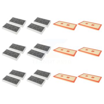 6x Air + 6x Cabin Filter (12 Total) Kit For 2012 Mercedes-Benz R350 3.5L KFL-102832