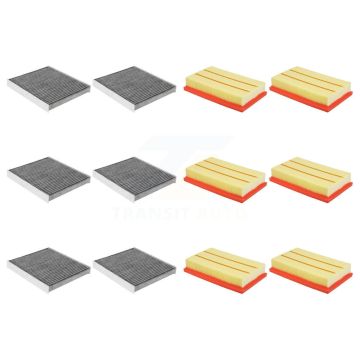 6x Air + 6x Cabin Filter (12 Total) Kit For Volkswagen Jetta Taos Golf SportWagen KFL-102840