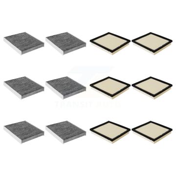 6x Air + 6x Cabin Filter (12 Total) Kit For Subaru Crosstrek Outback Impreza Ascent KFL-102854