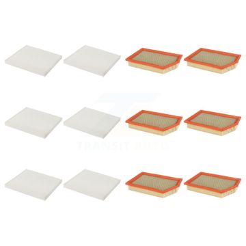 6x Air + 6x Cabin Filter (12 Total) Kit For 2014-2018 Jeep Cherokee KFL-102861