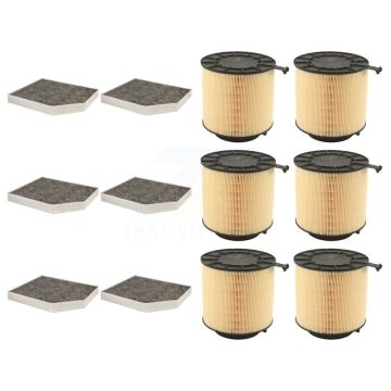 6x Air + 6x Cabin Filter (12 Total) Kit For Audi Q5 A4 Quattro S4 A5 S5 SQ5 KFL-102863