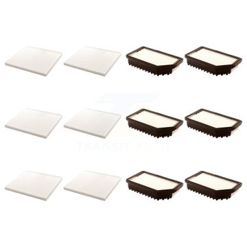6x Air + 6x Cabin Filter (12 Total) Kit For 2012-2017 Hyundai Accent Kia Rio Veloster KFL-102876