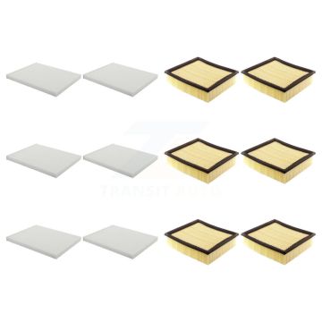 6x Air + 6x Cabin Filter (12 Total) Kit For 2017 Lincoln Navigator KFL-102881