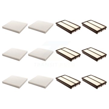 6x Air + 6x Cabin Filter (12 Total) Kit For Honda Odyssey Pilot Acura MDX KFL-102885