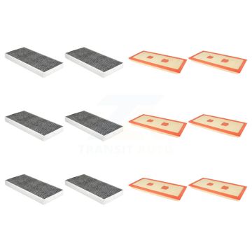 6x Air + 6x Cabin Filter (12 Total) Kit For 2012-2016 Mercedes-Benz SLK350 KFL-102897