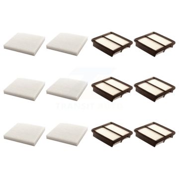6x Air + 6x Cabin Filter (12 Total) Kit For Honda Fit KFL-102903