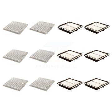 6x Air + 6x Cabin Filter (12 Total) Kit For Subaru Outback Legacy Tribeca B9 KFL-102905