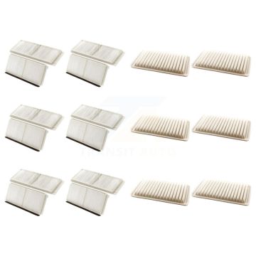 6x Air + 6x Cabin Filter (12 Total) Kit For 2011-2014 Mazda 2 KFL-102913