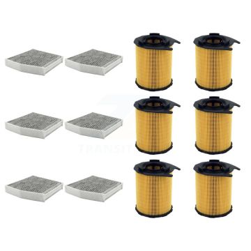 6x Air + 6x Cabin Filter (12 Total) Kit For Mercedes-Benz CLA45 AMG GLA45 2.0L KFL-102921