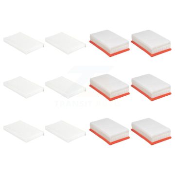 6x Air + 6x Cabin Filter (12 Total) Kit For Jeep Wrangler Gladiator 3.0L KFL-102922