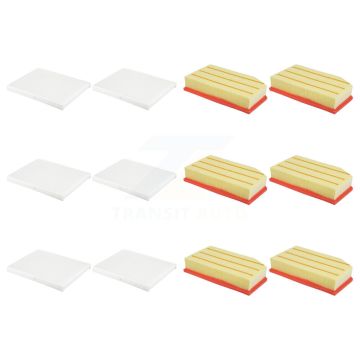 6x Air + 6x Cabin Filter (12 Total) Kit For Jeep Wrangler Gladiator KFL-102923