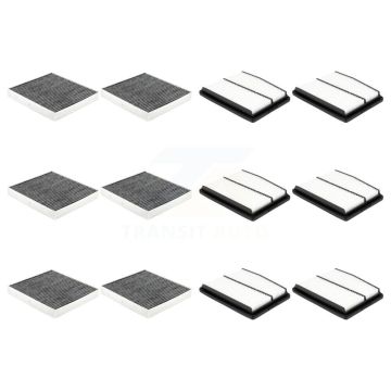 6x Air + 6x Cabin Filter (12 Total) Kit For Hyundai Tucson Kia Santa Fe Sportage Sorento KFL-102925