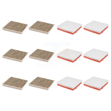 6x Air + 6x Cabin Filter (12 Total) Kit For Chevrolet Equinox Buick Envision KFL-102929