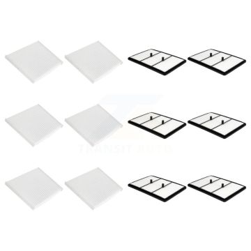 6x Air + 6x Cabin Filter (12 Total) Kit For Kia Niro Hyundai Ioniq 1.6L KFL-102930
