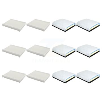 6x Air + 6x Cabin Filter (12 Total) Kit For Ford F-350 Super Duty F-250 F-450 F-550 F-600 KFL-102941