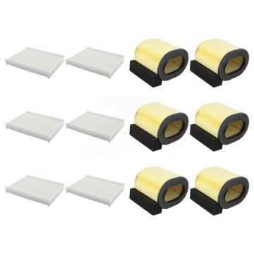 6x Air + 6x Cabin Filter (12 Total) Kit For Ford F-350 Super Duty F-250 F-450 F-550 6.7L KFL-102943