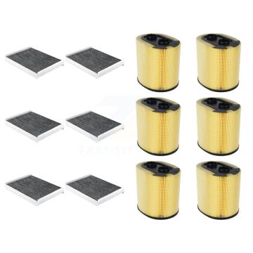 6x Air + 6x Cabin Filter (12 Total) Kit For Ford F-350 Super Duty F-250 F-450 F-550 KFL-102945