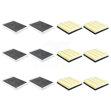 6x Air + 6x Cabin Filter (12 Total) Kit For Ford F-350 Super Duty F-250 F-450 F-550 F-600 KFL-102947