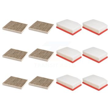 6x Air + 6x Cabin Filter (12 Total) Kit For GMC Chevrolet Silverado 1500 Sierra 2500 HD KFL-102955