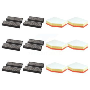6x Air + 6x Cabin Filter (12 Total) Kit For BMW X5 3.0L With O.E. Part Number 13718577170 KFL-102965