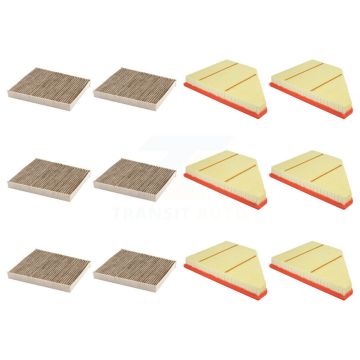 6x Air + 6x Cabin Filter (12 Total) Kit For Chevrolet Cadillac XT5 Traverse GMC Acadia KFL-102982