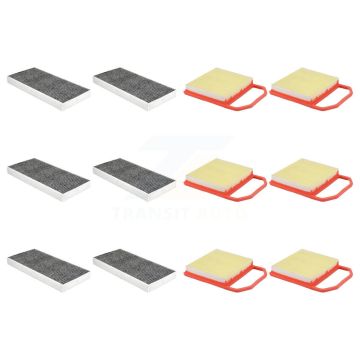 6x Air + 6x Cabin Filter (12 Total) Kit For 2017-2020 Mercedes-Benz SLC43 AMG KFL-103004