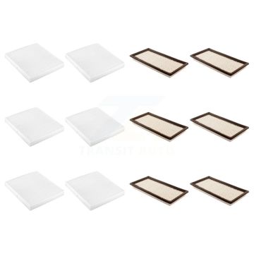 6x Air + 6x Cabin Filter (12 Total) Kit For Jeep Dodge Caliber Patriot Compass KFL-103005
