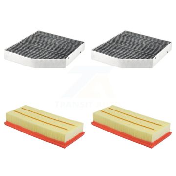 2x Air + 2x Cabin Filter (4 Total) Kit For Mercedes-Benz GLC63 AMG S C63 Five-Sided KFL-103225