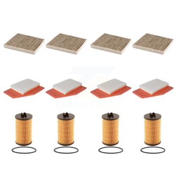 4x Air + 4x Cabin + 4x Engine Cartridge Oil Filter (12 Total) Kit For Chevrolet Malibu KFM-102671