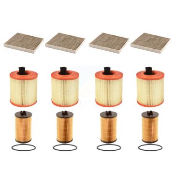 4x Air + 4x Cabin + 4x Engine Cartridge Oil Filter (12 Total) Kit For Chevrolet Cruze KFM-102672