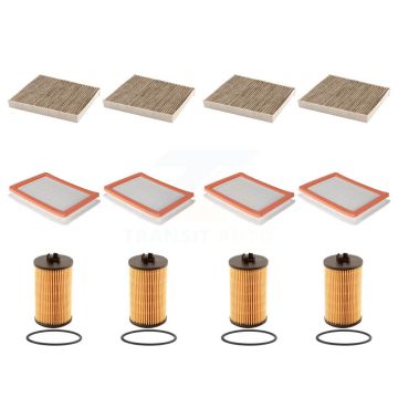 4x Air + 4x Cabin + 4x Engine Cartridge Oil Filter (12 Total) Kit For Chevrolet Equinox KFM-102674