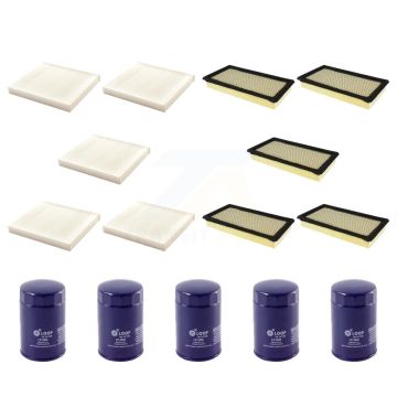5x Air + 5x Cabin + 5x Engine Oil Filter (15 Total) Kit For 2009-2013 Mazda 6 3.7L KFM-102676