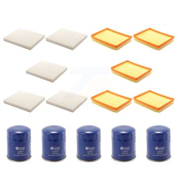 5x Air + 5x Cabin + 5x Engine Oil Filter (15 Total) Kit For 2009 Kia Optima Magentis 2.7L KFM-102684