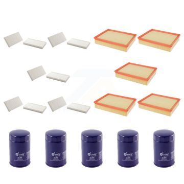 5x Air + 5x Cabin + 5x Engine Oil Filter (15 Total) Kit For Dodge Nitro Jeep Liberty 3.7L KFM-102690