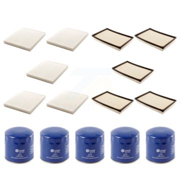 5x Air + 5x Cabin + 5x Engine Oil Filter (15 Total) Kit For Ram 3500 1500 2500 KFM-102692