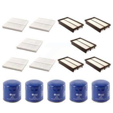 5x Air + 5x Cabin + 5x Engine Oil Filter (15 Total) Kit For 2003-2008 Mazda 6 3.0L KFM-102696