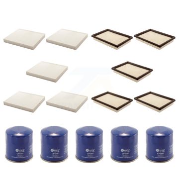 5x Air + 5x Cabin + 5x Engine Oil Filter (15 Total) Kit For INFINITI Q50 Q60 FX35 QX70 KFM-102700
