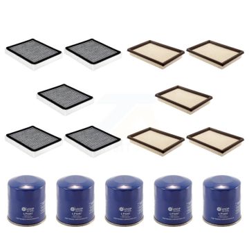 5x Air + 5x Cabin + 5x Engine Oil Filter (15 Total) Kit For INFINITI Q50 Q60 QX70 KFM-102706